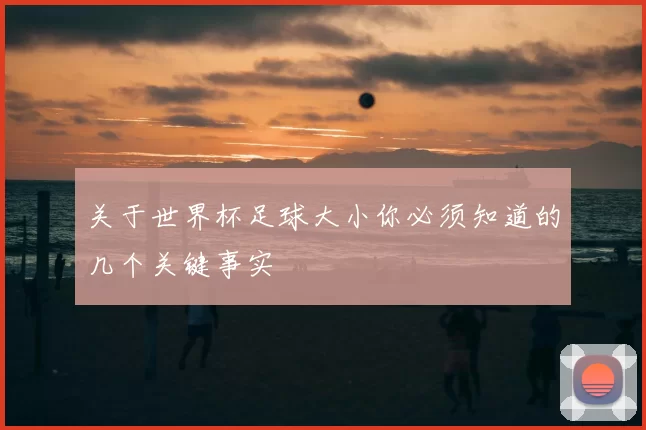 关于世界杯足球大小你必须知道的几个关键事实