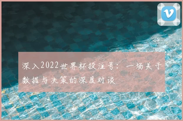 深入2022世界杯投注号：一场关于数据与决策的深度对谈