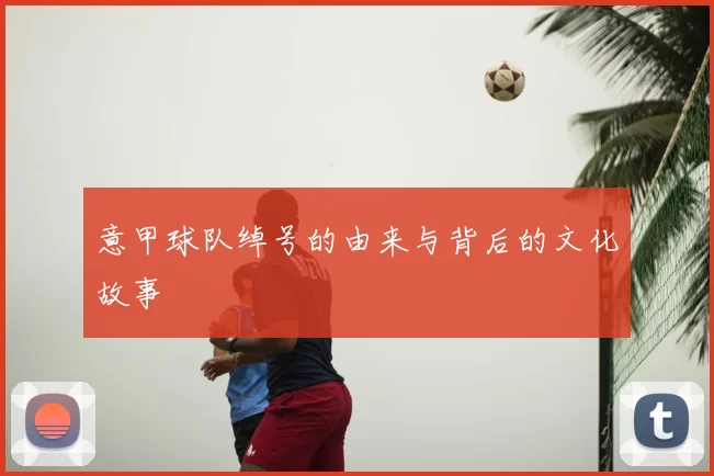 意甲球队绰号的由来与背后的文化故事